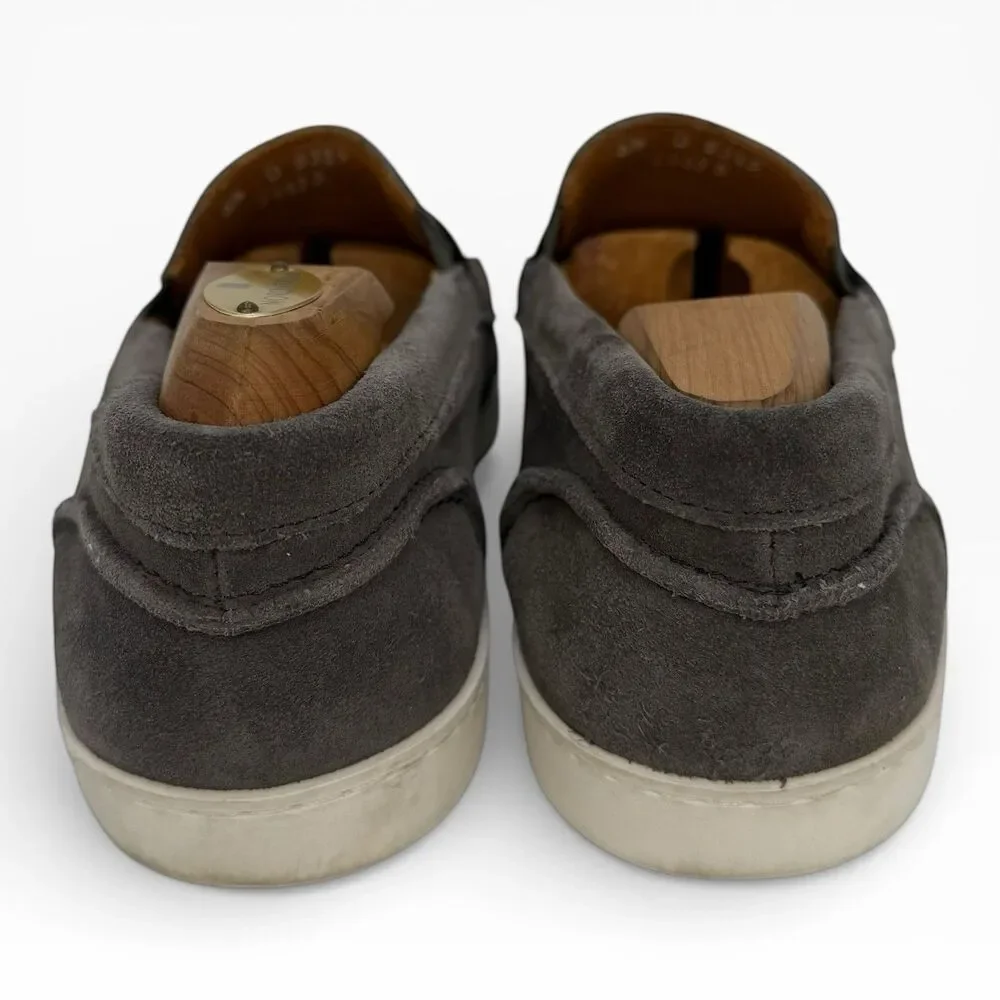 Allen Edmonds Randolph Signature Loafers Men's Sz 8.5D Gray Suede Comfort Shoes